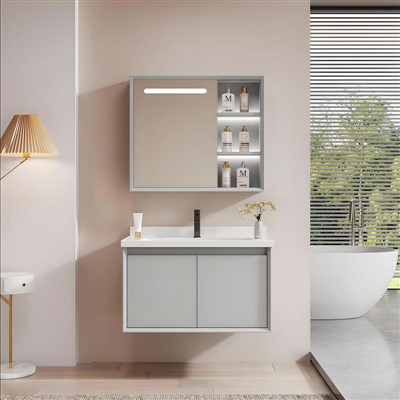 Custom Floating Vanity Cabinets