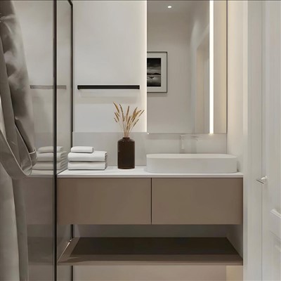 Custom Floating Vanity Cabinets