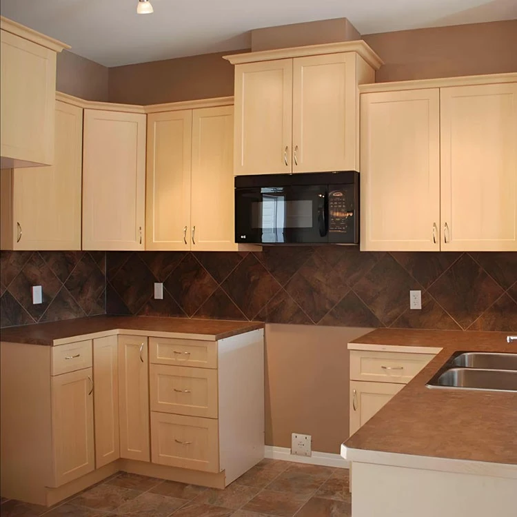 Flat Pack Solid Wood Kitchen Cabinets high quality